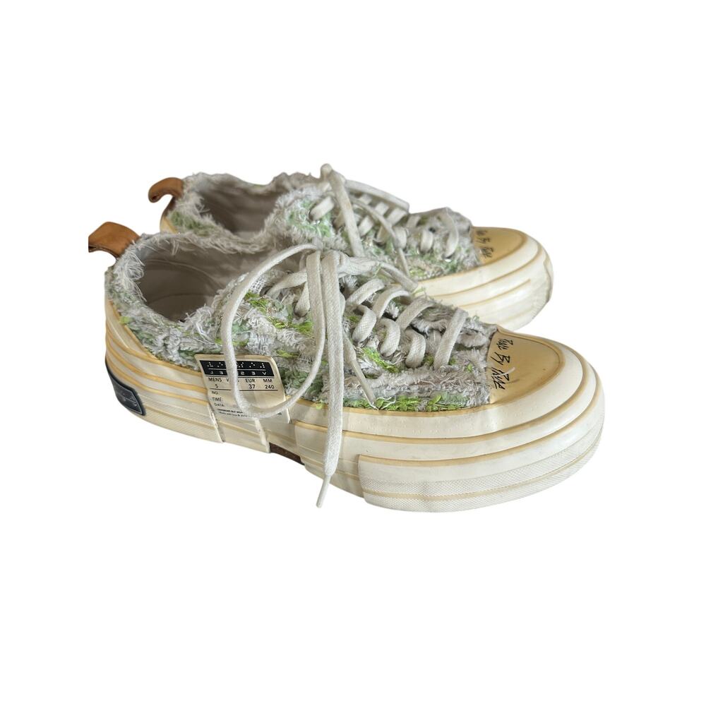 xVESSEL G.O.P. Lows Grass Tweed Frayed Platform Sneakers Women’s Size 7